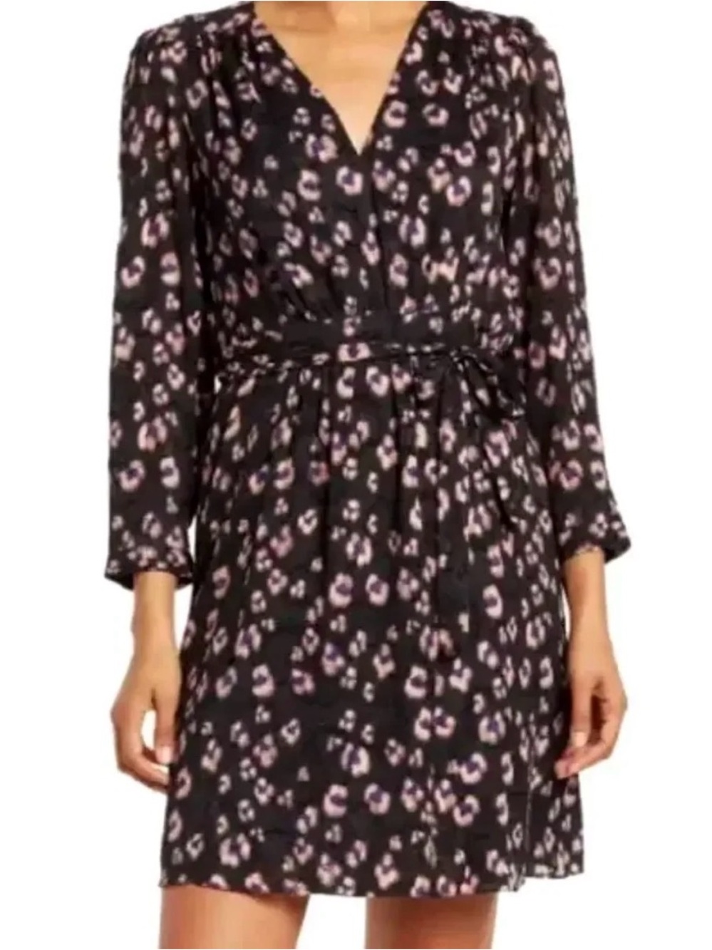 Rebecca Taylor | Leopard Print V-Neck Dress, 6